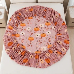 Mikroszálas lepedő PUMPKINS ROSAVIE ódivatú rózsaszín 180x200 cm