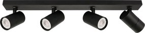 Mennyezeti Lámpa Fekete Laconi ITALUX-SPL-2813-4B-BL
