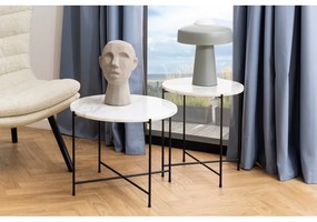 Kerek tárolóasztal márvány asztallappal ø 52 cm Avila – Actona