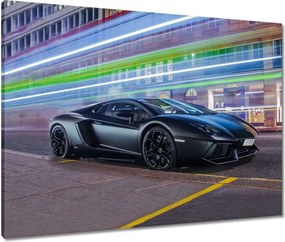 Vászonkép 80x60 Gyors autó száguld az éjszakában