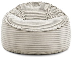 Bézs kordbársony babzsákfotel Socrate – Bobochic Paris