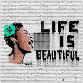 Poszterek 30x30 Banksy Life is beautiful