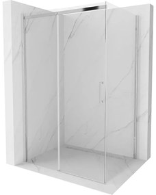 Mexen Omega tolóajtós zuhanykabin 100 x 80 cm, Átlátszó, Króm - 825-100-080-01-00
