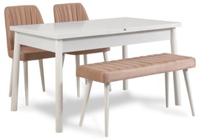 Étkező szett Dobuse 2 (fehér + kő) (4 személy számára). 1093786