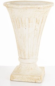 Evora design Váza cementbézs 26x17x17 cm