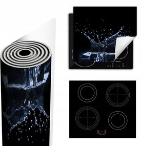 Tűzhelyvédő Szőnyeg Több Helyet Biztosít 60x52 fekete víz