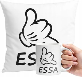 Bögre Szett Essa Párna Személyre Szabott Ajándék Szöveg