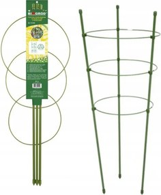 Gyűrűtámasz Növényekhez 3 Gyűrűs 70x27,5 cm zöld