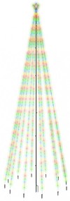 karácsonyfa cövekkel 732 színes LED-del 500 cm