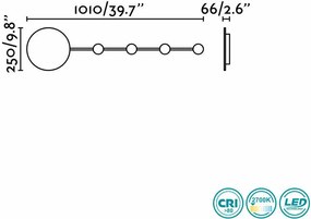 Fali Lámpa Fekete HAN FARO 01001