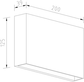 Avide kültéri fali lámpa Sydney antracit LED 6W NW IP65 200mm