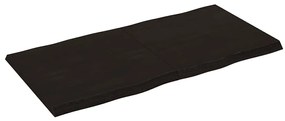 sötétbarna kezelt tömör asztallap 120x60x(2-4) cm