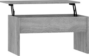 vidaXL szürke sonoma színű szerelt fa dohányzóasztal 80x50,5x41,5 cm