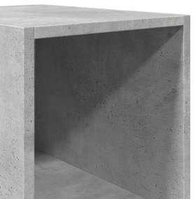 betonszürke szerelt fa magasszekrény 30 x 41 x 185 cm