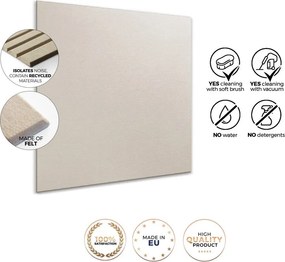 Textil akusztikus panel szett 2 db-os 60x60 cm Light Linen – Styler