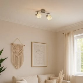 Spotlámpa DEX 2xE14/10W/230V bézs/krém