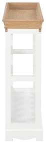 Fehér MDF borszekrény 70 x 22,5 x 70,5 cm