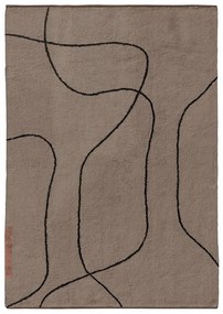 Barna mosható pamut szőnyeg 140x200 cm Shadow – Mette Ditmer Denmark