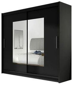 BEGA VII (fekete) tolóajtós szekrény