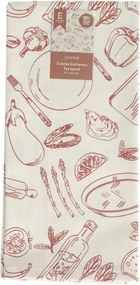 Pamut konyhai törlőkendő konyhai törlőkendő konyhai kiegészítők motívummal