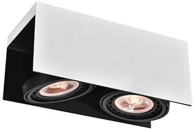 Lámpa Mennyezeti lámpatest Verso,4250,AC220-240V, 50/60 Hz, IP 20,2*GU10, ES111, dupla, fehér/fekete