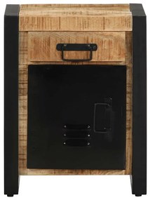 Éjjeli szekrény 40x30x50 cm tömör durva fa mangó