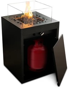 Planika Square GAS - Kültéri gáz kandalló 79,7x48 cm 10kW