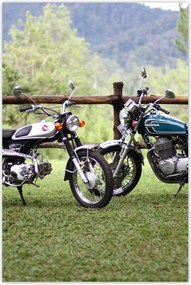 Poszterek 80x120 Klasszikus motorkerékpár Motor