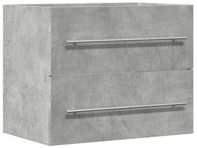 betonszürke szerelt fa mosdószekrény 60 x 38,5 x 48 cm