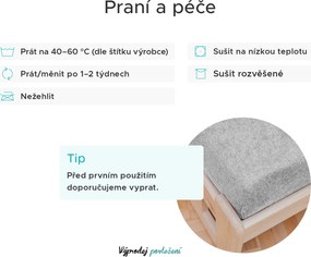 Gyerek frottír lepedő 60x120 cm világosszürke