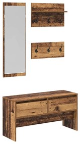 Előszoba bútorkészlet fiókkal Régi fa 90 x 31 x 46.5 cm Faanyag