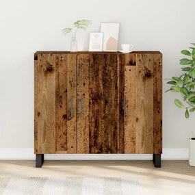 3 ajtós komód Régi fa 90x34x80 cm Mérnöki fa