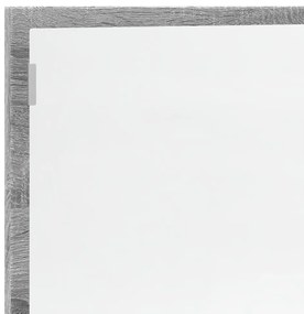 szürke sonoma szerelt fa LED-es fürdőszobatükör 100x8,5x37 cm