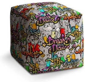 Cube zsámoly graffiti, színes