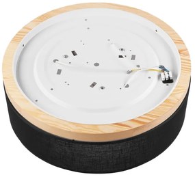 Brilagi - LED Mennyezeti lámpa BELLADONNA 3xE27/15W/230V fekete/fenyő