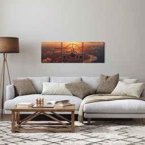 Kép - Szállító repülőgép (órával) (90x30 cm)