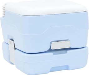 vidaXL Kemping WC Világoskék és fehér 41,5 x 36,5 x 30 cm Polietilén