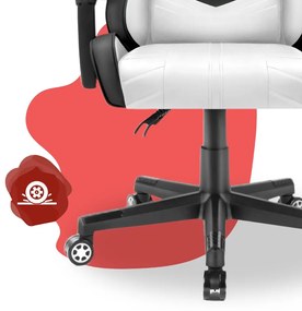 Gyerek gamer szék HC-1004 - fekete-fehér-piros