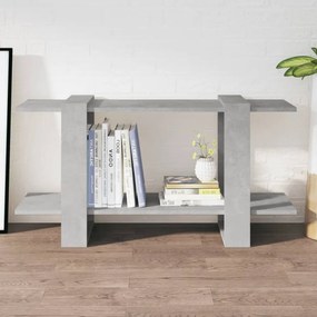 betonszürke szerelt fa könyvszekrény 100 x 30 x 51 cm