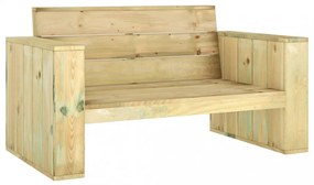 impregnált fenyőfa kerti pad 139 cm