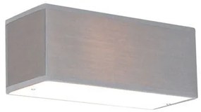 2 db modern fali lámpa szett téglalap alakú szürke - Drum