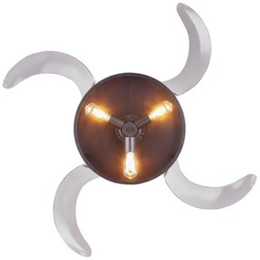 FANAWAY 212927 - LED mennyezeti ventilátor CLASSIC 3xE27/4W/230V fekete + DO