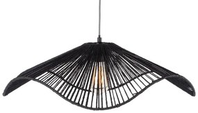 Fekete függőlámpa papír zsinór búrával ø 62 cm Sombra – Leitmotiv