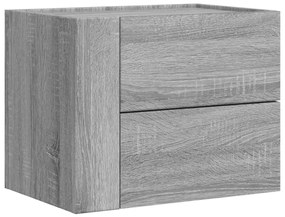2 db szürke sonoma színű fali éjjeliszekrény 45 x 30 x 35 cm
