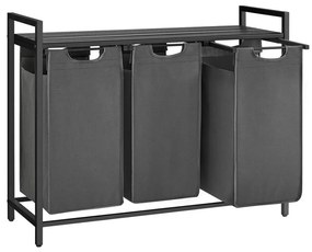 REX szennyeskosár fekete/szürke