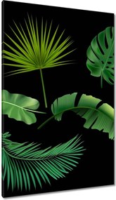 Vászonkép 80x120 Trópusi zöld levelek
