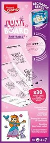 Kreatív rajzkészlet, kiegészítő sablon, tündérmese, MAPED CREATIV Lumi Board (IMAC907096)