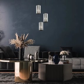 Rabalux 72255 - Csillár zsinóron VENESS 3xE27/40W/230V