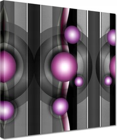 Festmények 30x30 Lila absztrakt