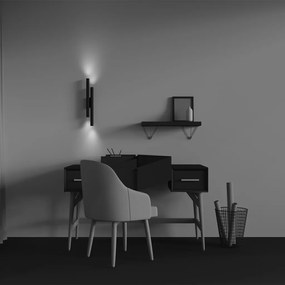 C082WL-24W2.7K-B Calipso Alumínium Fali Lámpa Fekete Színű LED 24 W 2700 Kelvin 1620 Lumen IP20